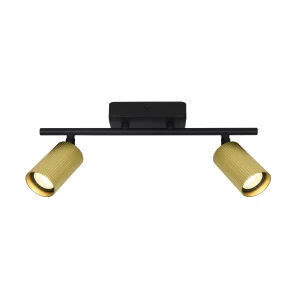 Reflektor sufitowy czarno-złoty 2-punktowy SPL-46829-2-BK-GD z serii TRIS - Lampy Italux