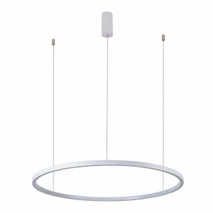 Lampa wisząca LED biała okrągła 100cm PND-56135B-100RPP z serii VINOLA - Lampy Italux