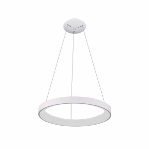 Lampa wisząca LED biała okrągła 58cm PND-53675-058RPC-WH-3KS4K-TRDIMM z serii Vico - Lampy Italux