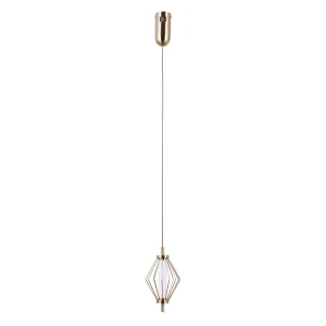 Lampa wisząca złota metalowa geometryczna PND-34403-1-HBR z serii SEVIL - Lampy Italux