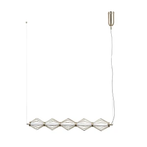 Lampa wisząca metalowa złota 5-punktowa PND-34403-5-HBR z serii Sevil - Lampy Italux