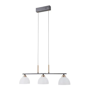 Lampa wisząca czarno-złota 3-punktowa LED PND-34374-3-BK z serii MONTIELA - Lampy Italux