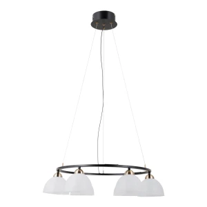 Lampa wisząca okrągła czarna 6-punktowa PND-34374-6-BK z serii Montiela - Lampy Italux