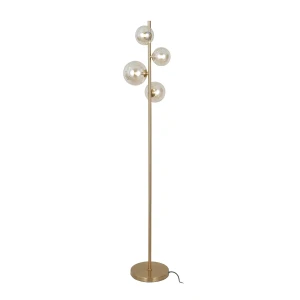 Lampa podłogowa złota stalowa 4-punktowa FL-406007-4-HBR z serii Canello - Lampy Italux