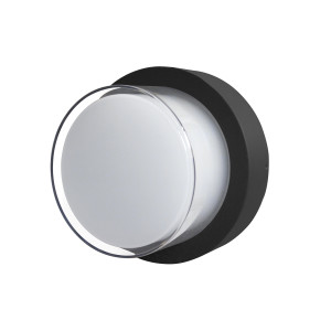 Kinkiet zewnętrzny LED okrągły czarny 11cm OWL-3062-S-4K z serii Rosta - Lampy Italux