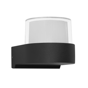 Kinkiet zewnętrzny czarny metalowy LED OWL-4626-3K z serii Marti - Lampy Italux