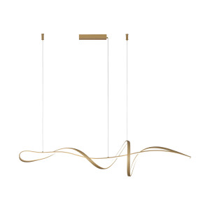 Lampa wisząca LED złota metalowa 120cm PND-23523-GD z serii Mila - Lampy Italux