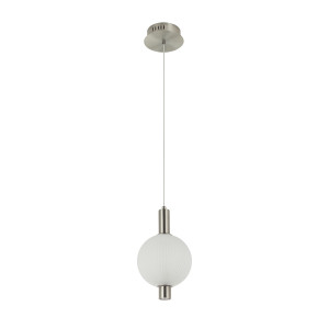 Lampa wisząca metalowa z kulistym kloszem PND-83631-1-SC-WH z serii Lenti - Lampy Italux