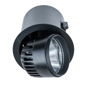 Lampa sufitowa wpuszczana LED czarna aluminiowa RA-721R/BK-WW/12 z serii TANTO - Lampy Italux