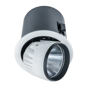 Lampa sufitowa wpuszczana LED aluminiowa biało-czarna RA-721R/WU-WW/12 z serii TANTO - Lampy Italux