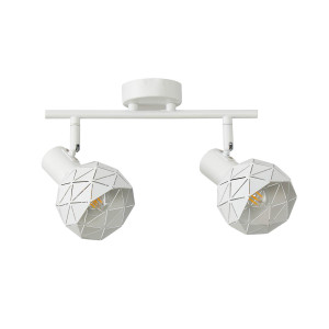 Lampa sufitowa biała metalowa 2-punktowa SPL-3480-2-W z serii Harley - Lampy Italux