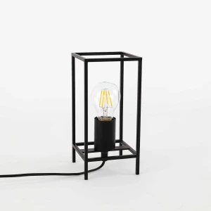 Lampa stołowa metalowa czarna kwadratowa TB-3343-1S-BK z serii MELANDO - Lampy Italux