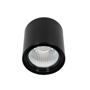 Lampa sufitowa LED aluminiowa czarna 15cm WG-706R/BK-WW/70 z serii Luna - Lampy Italux