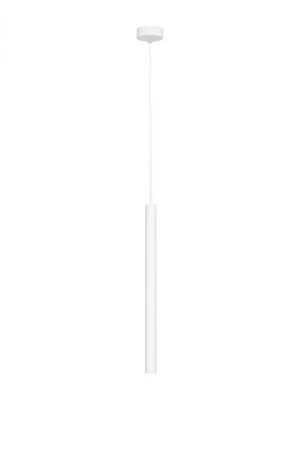 Lampa wisząca minimalistyczna ROLL 1 11164101 biała tubka - Kaspa
