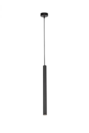 Lampa wisząca minimalistyczna ROLL 1 11170102 czarna tubka - Kaspa