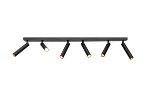 Lampa sufitowa sześciopunktowa ROLL 6 50924602 czarna - Kaspa