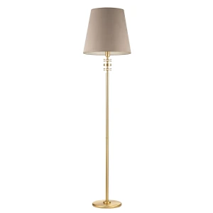 Lampa podłogowa do salonu ADRIA z materiałowym kloszem ADR-LS-1 - Kutek