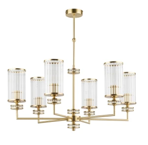 Lampa wisząca ADRIA z pięknym ryflowanym kloszem ADR-ZW-6 - Kutek