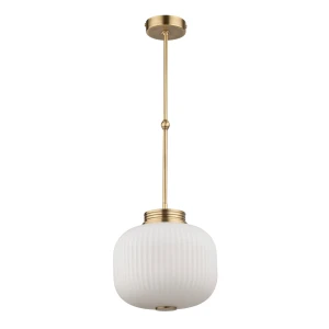 Lampa wisząca ALBA 250 z pięknym białym kloszem ALB-ZW-1-250 - Kutek