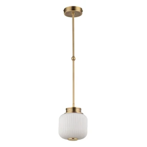Lampa wisząca ALBA 150 z pięknym białym kloszem ALB-ZW-1-150 - Kutek