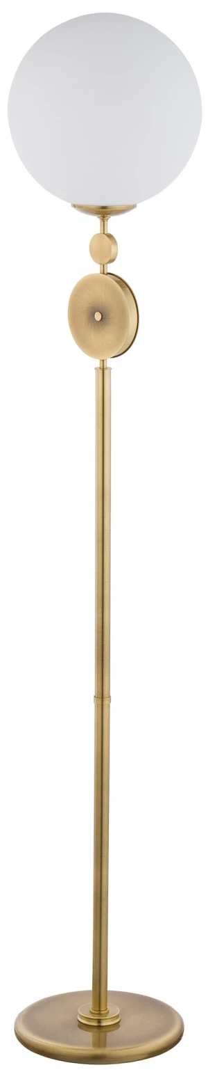 Lampa podłogowa do salonu biała kula Dimaro DIM-LS-1 - Kutek