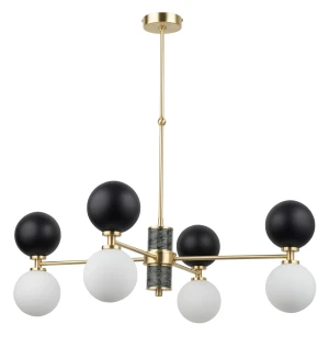 Lampa wisząca do salonu ERBA z designerskim kloszem ERB-ZW-4 - Kutek