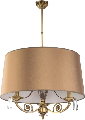 Elegancki żyrandol z dużym abażurem Monza MON-ZWD-3(/A)  - Kutek