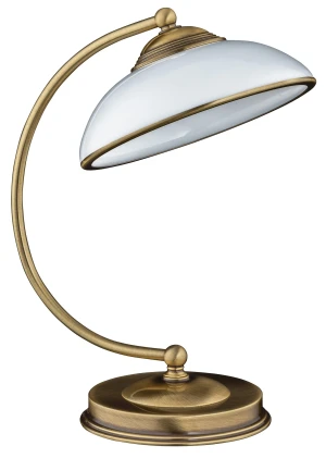 Lampka klasyczna gabinetowa z szklanym kloszem N N-LG-1- Kutek