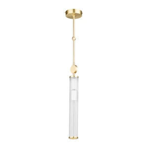 Lampa wisząca pojedyncza z ryflowanym kloszem OREZZO ORE-ZW-1 - Kutek