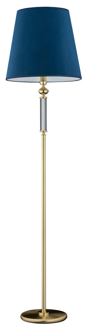 Lampa podłogowa ROSSANO z szklany detalem i abażurem ROS-LS-1(/A) - Kutek
