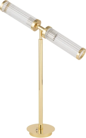 Lampa stołowa SALETTO z designerskim ryflowanym kloszem SAL-LG-2 - Kutek
