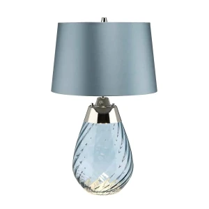 Lampa stołowa szklana niebieska 74cm LENA-TL-S-BLUE z serii LENA - Elstead Lighting