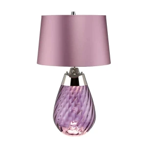 Lampa stołowa fioletowa szklana 74cm LENA-TL-S-PLUM z serii LENA - Elstead Lighting