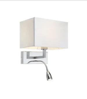 Kinkiet nowoczesny SAVOY Chrom/biały 106307 - Markslojd
