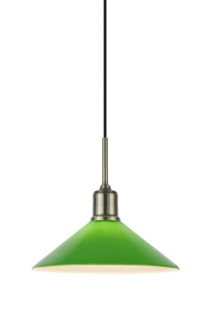 Lampa wisząca VELA 1L Antique Brass/Green 108868 - Markslojd