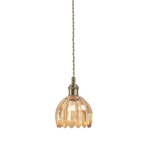 Lampa wisząca GOTA 1L Antique Brass/ Amber 109137 - Markslojd