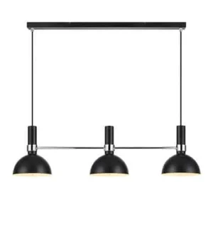 Lampa loft wisząca LARRY pendant 3L black/brass 106855 - Markslojd
