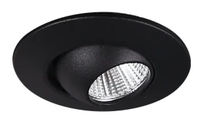 Lampa wpuszczana okrągła YUCA ROUND TILTED BLACK H0105 - MaxLight