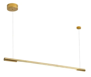 Lampa wisząca biurowa  ORGANIC HORIZON ZŁOTA P0360 - MaxLight