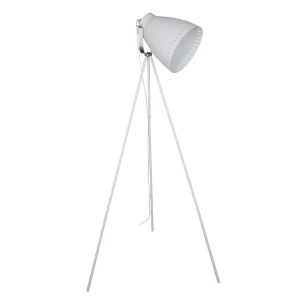 Lampa podłogowa metalowa biała na trójnogu ML-HN3068-WH+S.NICK z serii FRANKLIN - Lampy Italux