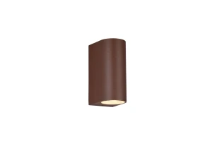 Kinkiet zewnętrzny ROYA IP44 góra-dół rdzawy corten 204260224 - Trio
