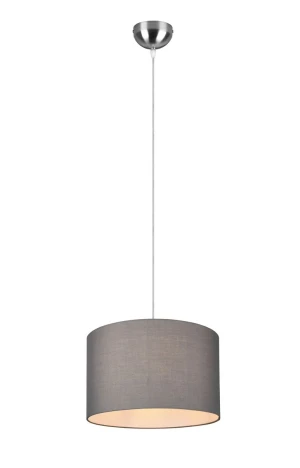 Lampa wisząca z abażurem szarym HOTEL 303300111 - Trio