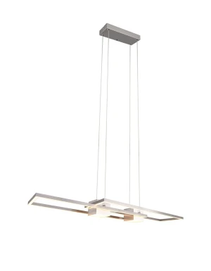 Lampa wisząca na pilota CCT+DIM świeci góra dół - regulowana nikiel mat ALBANY 347710407 - Trio