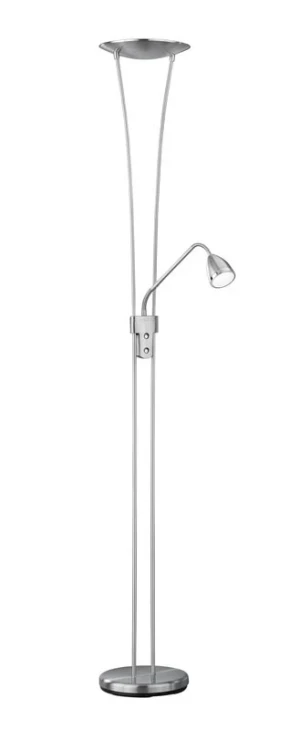 Lampa podłogowa do czytania do salonu nikiel ARIZONA 426410207 - Trio