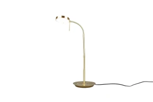 Lampa biurkowa mosiądz mat regulowana LED 12W CCT+DIM MONZA 523310108 - Trio