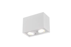Lampa sufitowa biała 2xGU10  BISCUIT 613000231 - Trio