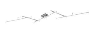 Lampa sufitowa do salonu na pilota Nikiel mat LED 28W+8W RGBW+CCT+DIM  ARVIN 628410507 - Trio