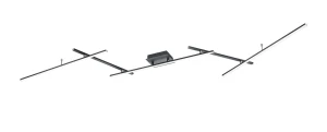 Lampa sufitowa do salonu na pilota Czarny mat LED 28W+8W RGBW+CCT+DIM  ARVIN 628410532 - Trio