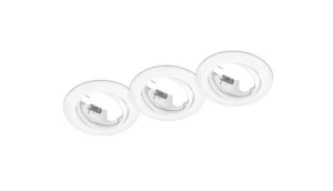 Zestaw 3 opraw wpuszczanych okrągłych biały JURA 650100331 - Trio