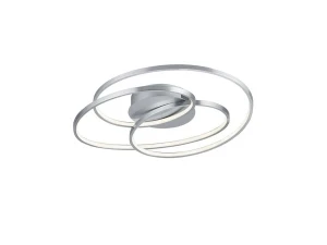 Lampa sufitowa designerska nikiel LED 3-step DIM 38,5W 3000K GALE 673916007 - Trio